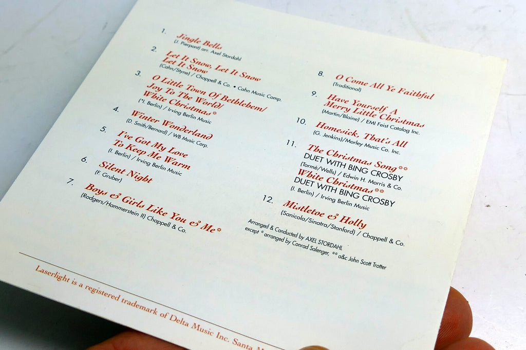 INLAY Cover ART Only NO Case, CD included  Christmas Through Years Frank Sinatra