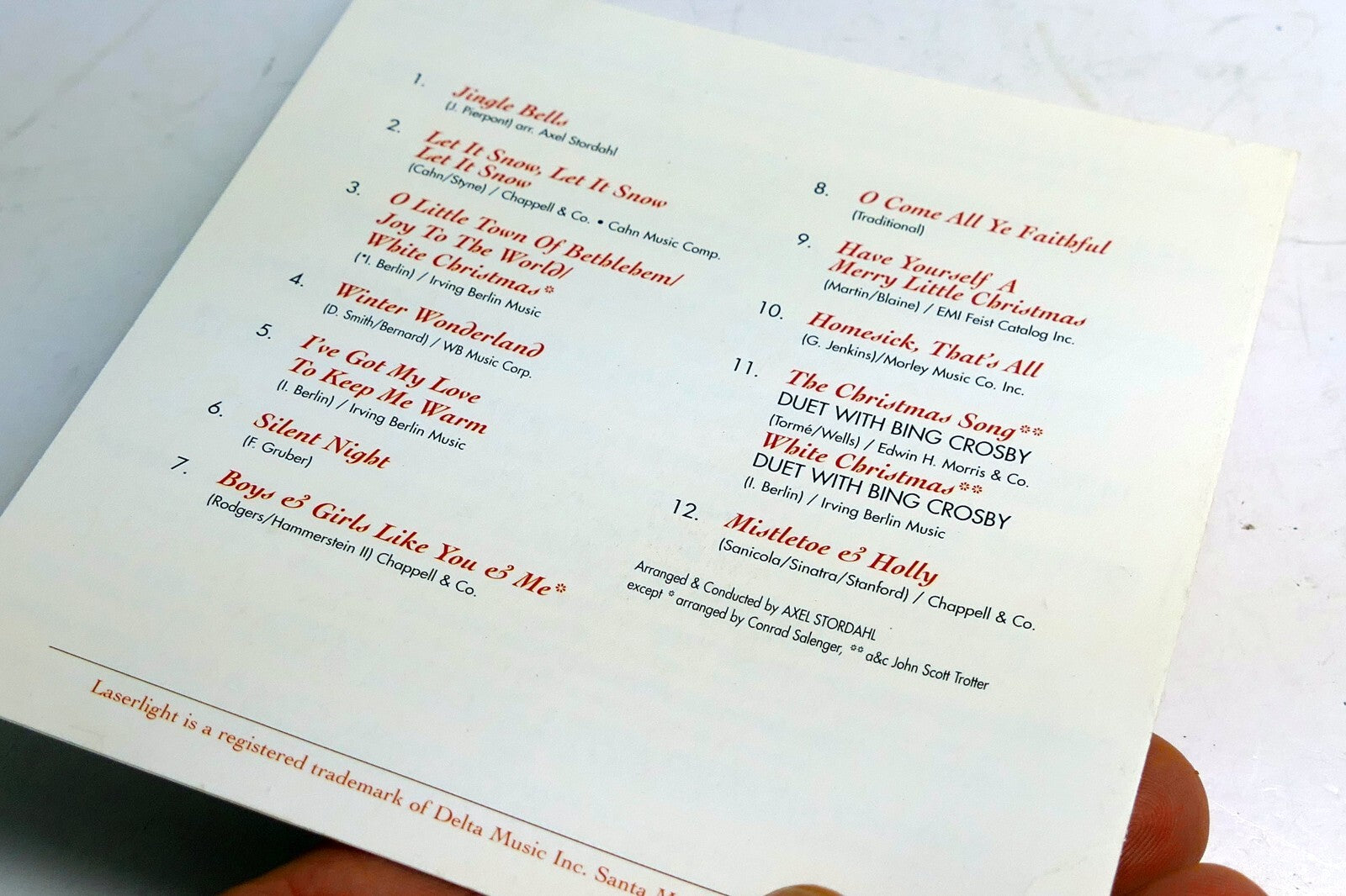 INLAY Cover ART Only NO Case, CD included  Christmas Through Years Frank Sinatra