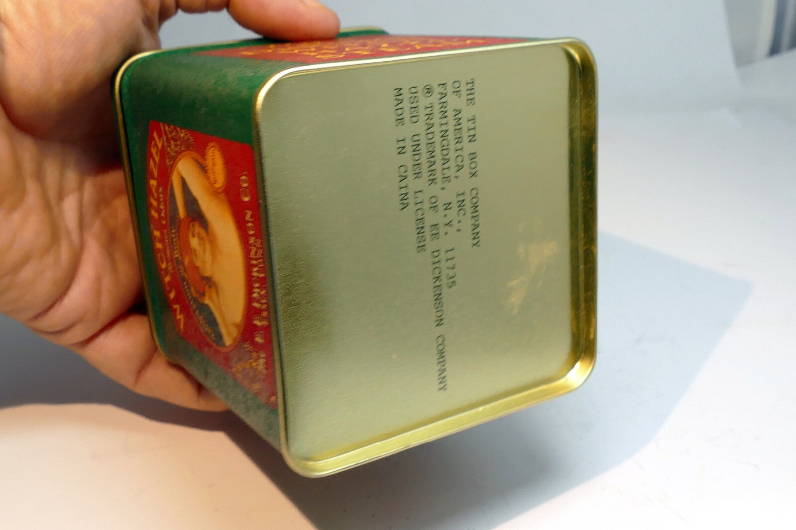 Dickinson's Double Distilled Witch Hazel Collectible Tin rectangle 4"