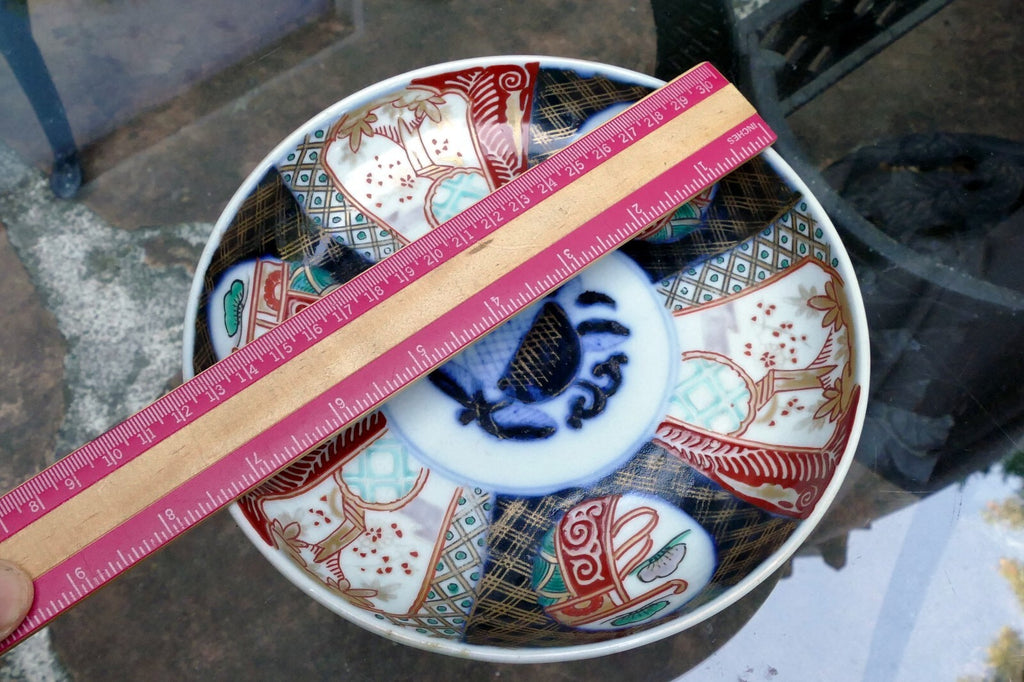 Japanese Imari-ware Colored porcelain Gold Peach PLATE/dish