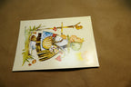 Hummel Messengers of Luck Girl  birds  Postcard W. Germany Art - Unposted - mint