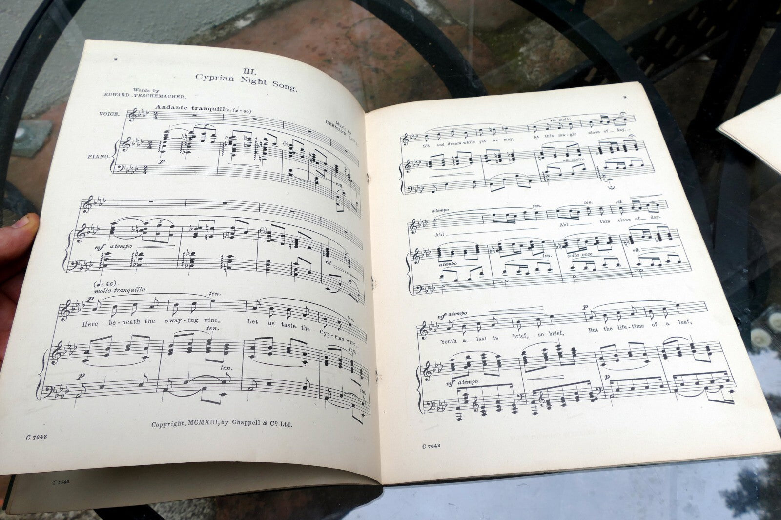 Songs Of The Southern Isles Edward Teschemacher Hermann Lohr SHEET MUSIC 1924