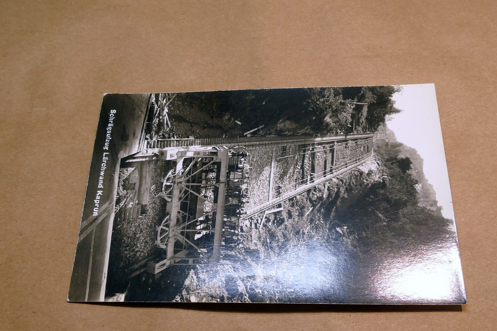 Schragaufzug Larchwand Kaprun Alps Austria postcard 1940's  - unposted