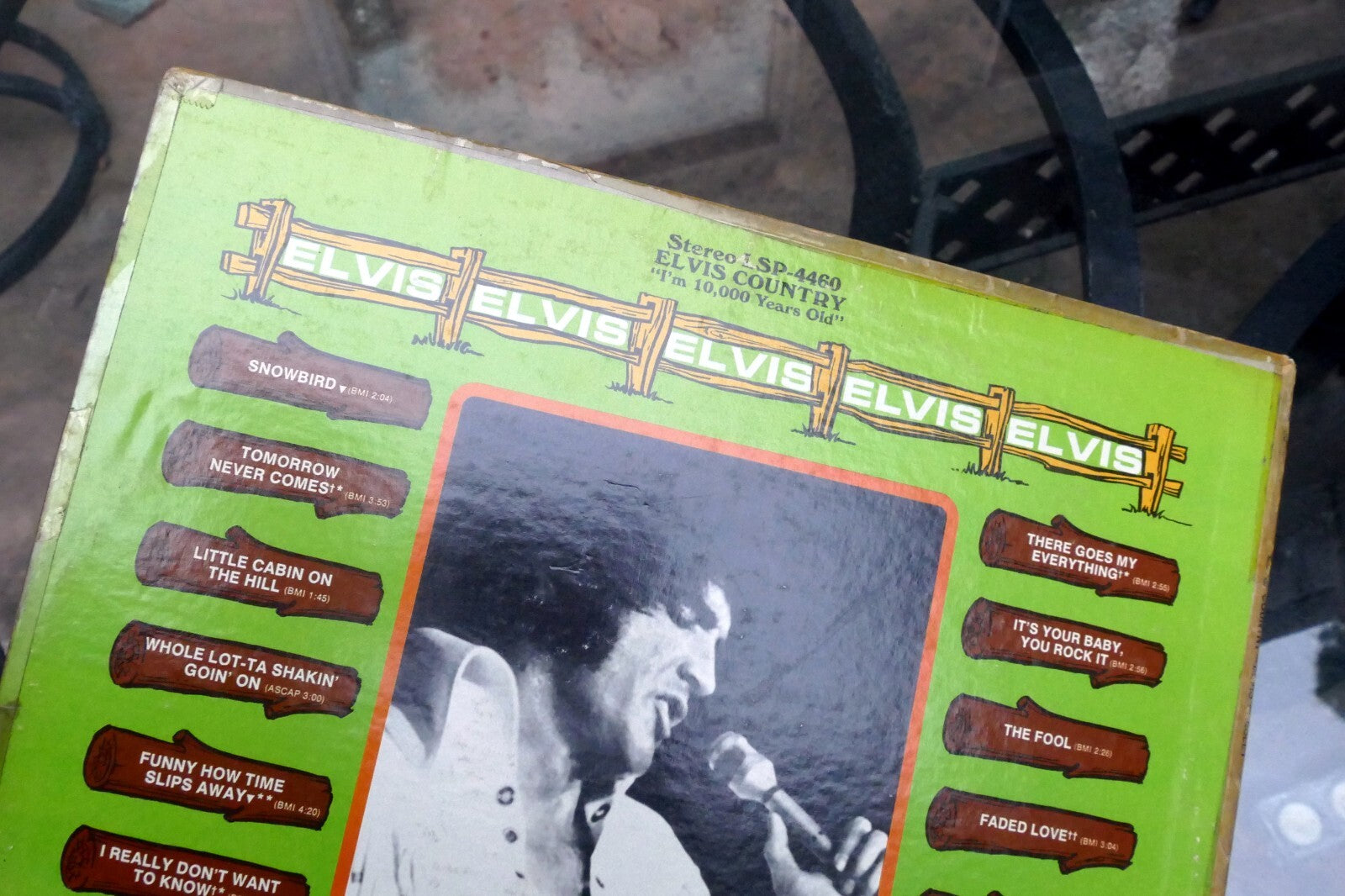 1971 Elvis Presley Elvis Country LSP-4460 - ALBUM ART COVER ONLY