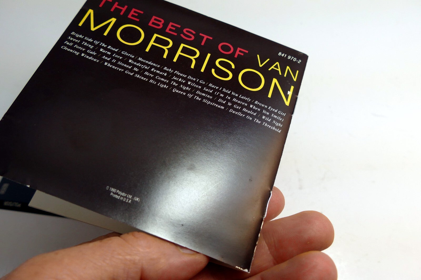INLAY Cover ART Only - NO Case or CD included Best of Van Morrison  1990 Polydor