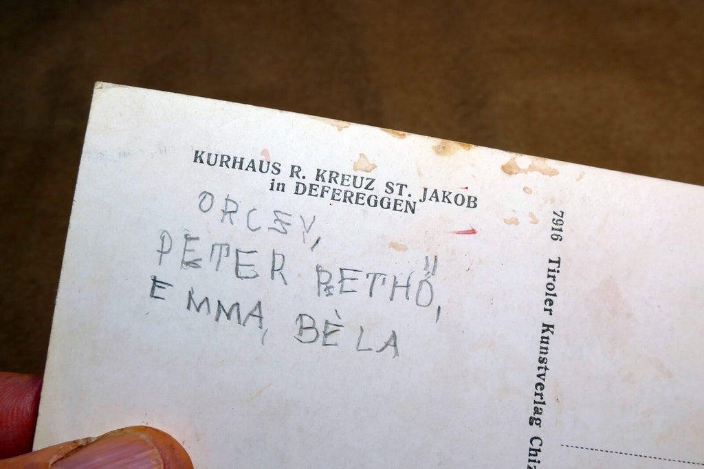 Kurhaus R. Kreuz Defereggen Austria  landscape Alps postcard 1930's - unposted