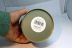 Metal Tin Christmas Round Cookie Candy Jar Container  Bear skating ice