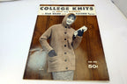 College Knits for MEN and WOMEN Bear Fleisher Yarns Magazine 1958