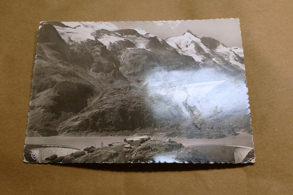 Großglockner-Hochalpenstraße postcard Black & white Austria vintage - unposted