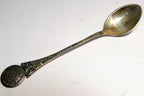 925 sterling silver   taxco aztec calendar spoon   mexico 25 gr.