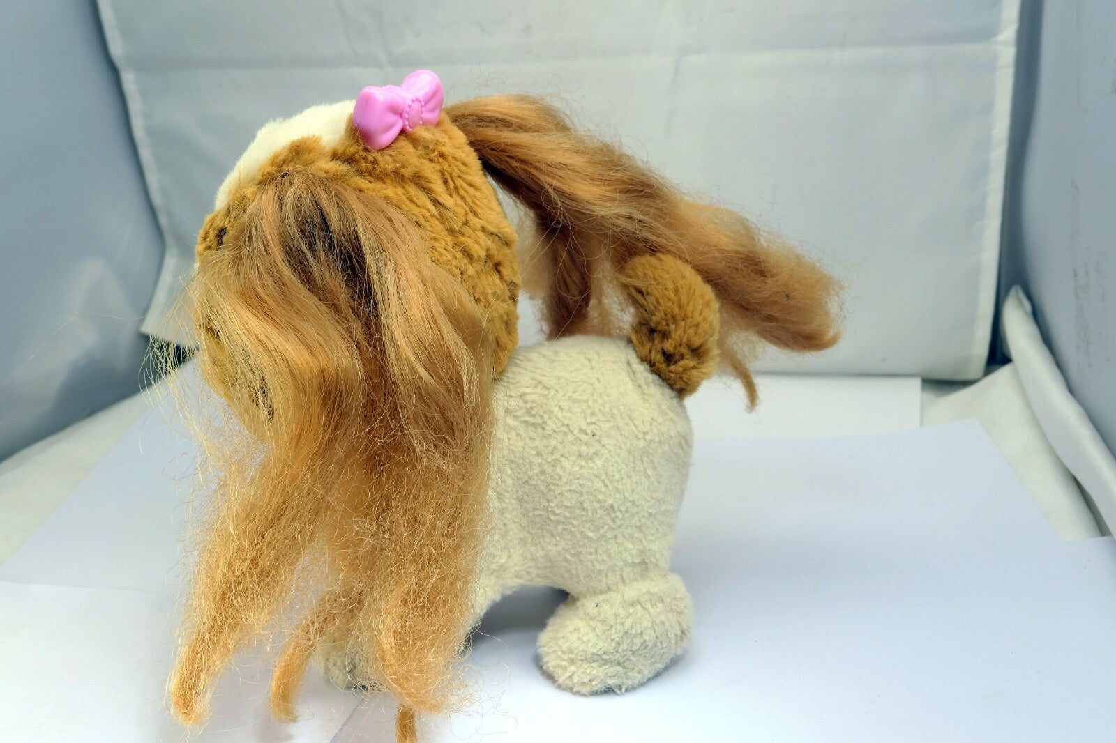 Hasbro Fur Real Friends Princess Brown White Dog  Barks Pull Girl