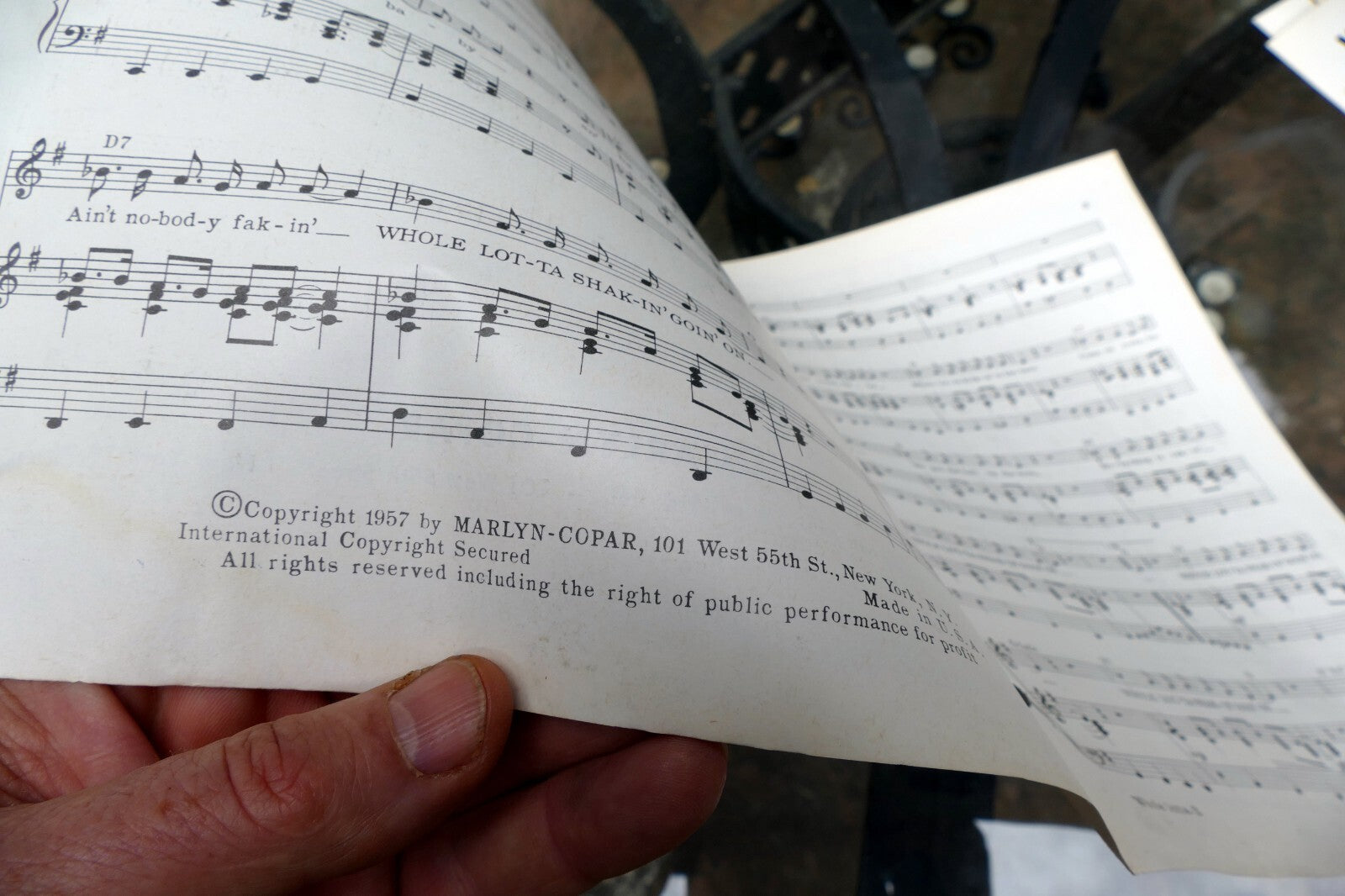 Whole Lot-ta Shakin' Goin' On by D. Willaims Jerry Lee Lewis  1957  Sheet Music