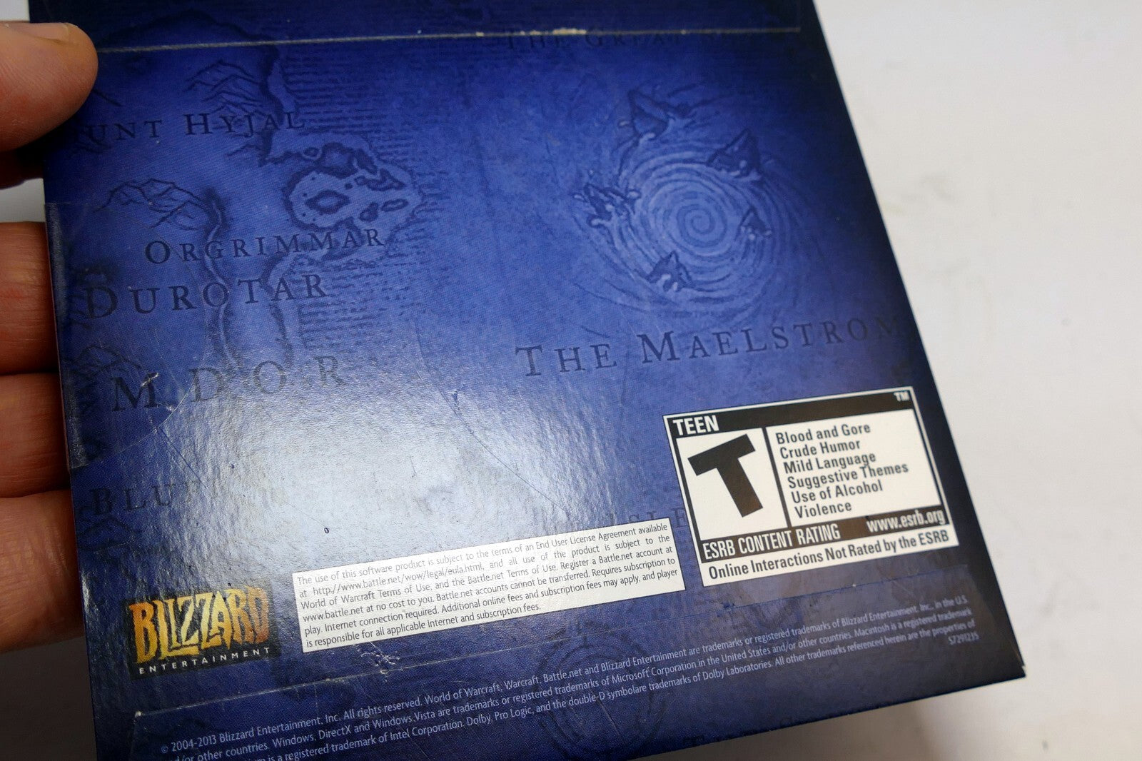 2008 Blizzard World of Warcraft: Wrath of the Lich King PC Game DVD-ROM Disc 1/2