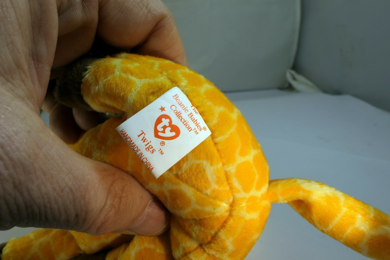 TY Beanie Baby Twigs 5-19-1995 Style 4068 GIRAFFE  WITH  ERRORS