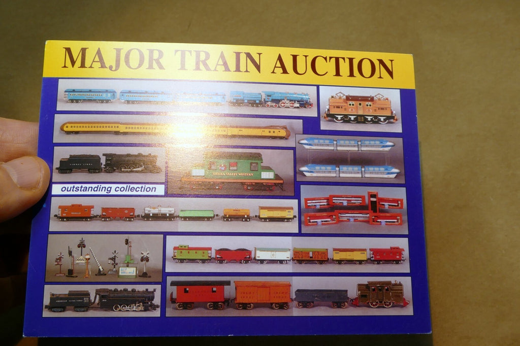 Major Train Auction 2001 Felton Add Postcard, unposted