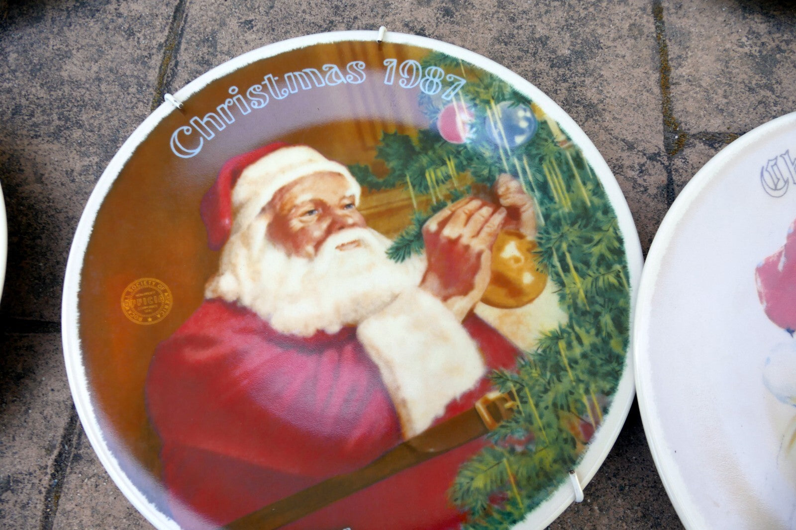 NORMAN ROCKWELL "Christmas Series" Plate Knowles lot of 8 pack