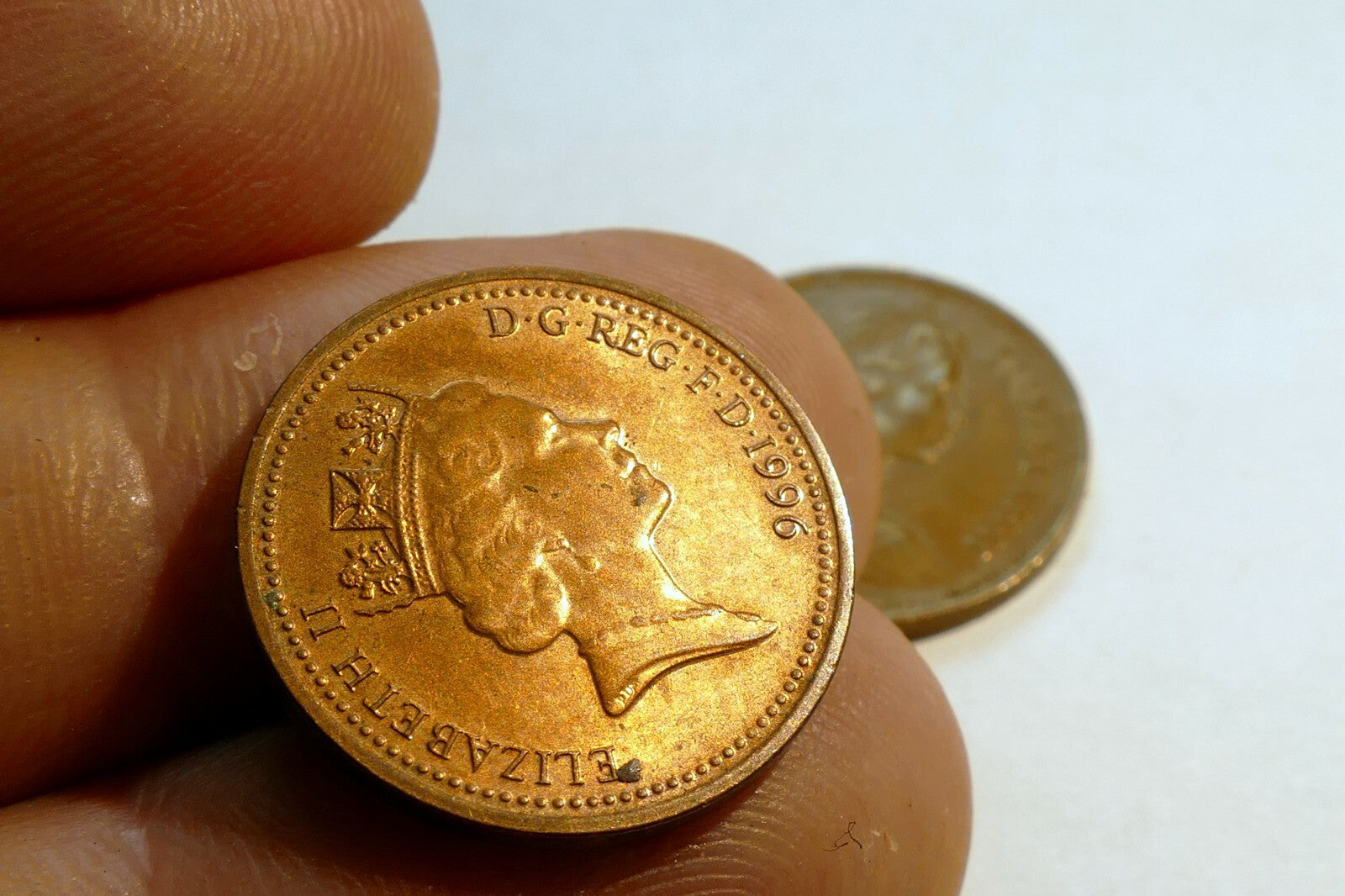 1 Penny  Coin  Elizabeth II UK Great Britain lot of two coins pack