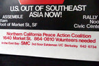 1968 Stop the Bombing! Protest Poster San Francisco USA Vietnam