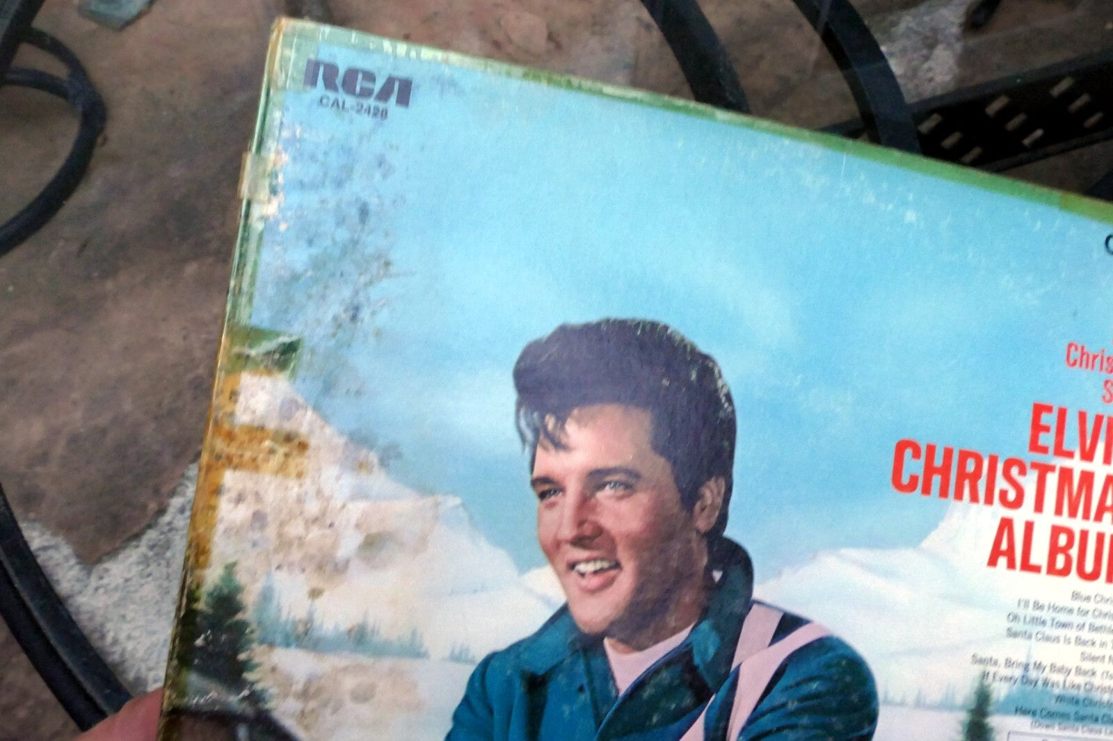 1970 Elvis Presley Elvis' Christmas Album RCA CAL-2428 - ALBUM ART COVER ONLY