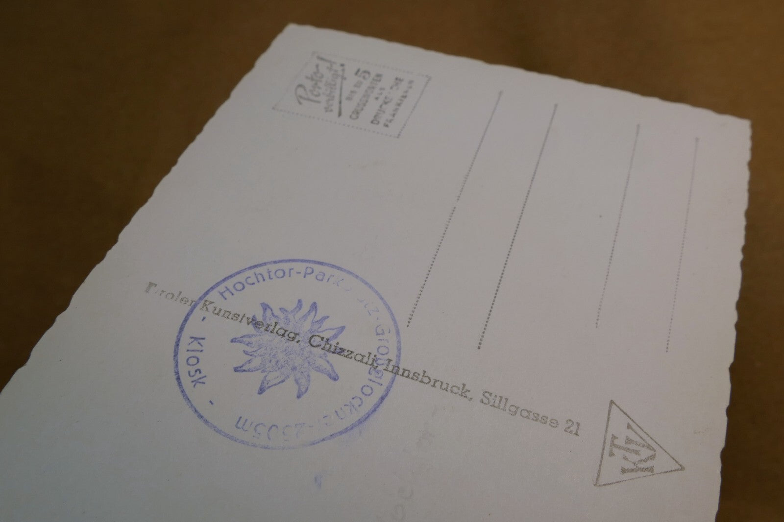 Grossglockner Hocktortunnel Alpine Road postcard Austria - unposted