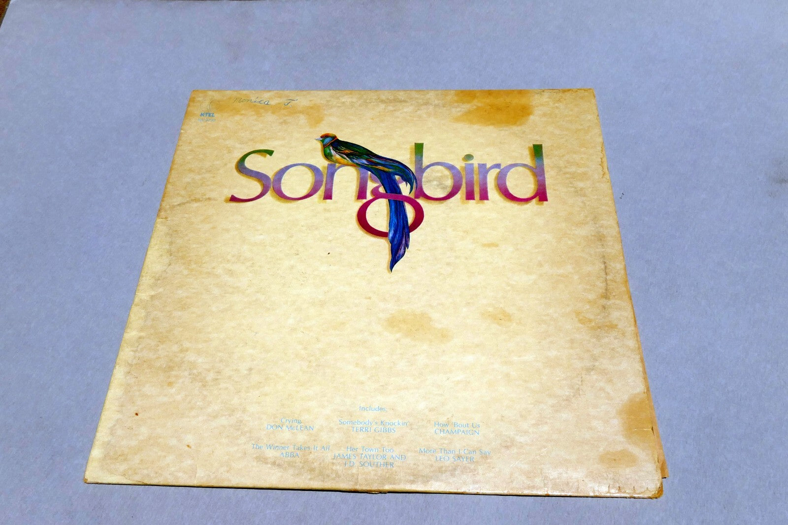 SONGBIRD NU9730 LP Vinyl McLean Sayer Abba James Taylor 1981