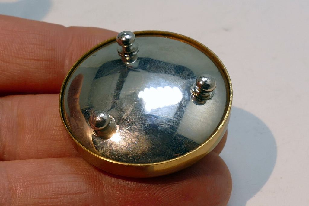 Lace trinket box antique small 4X4cm  floral design  handmade