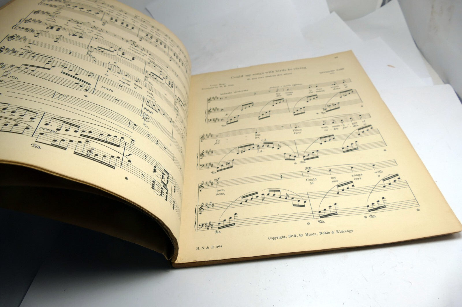 Most Popular Drawing Room and Concert Songs Sheet Music Book for High Voice 1912
