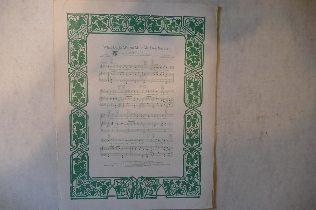 Where The Sweet Forget-me-nots Remember, 1929, by Mort Dixon and Harry Warren