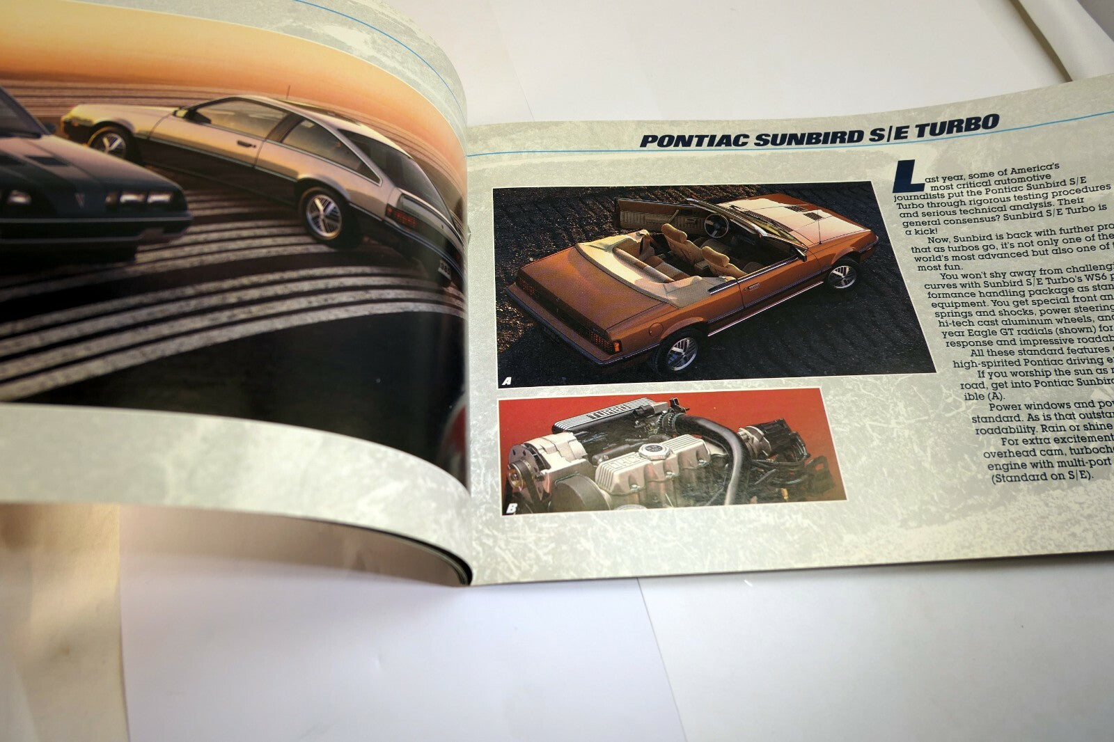 Pontiac 1985 "We Build Excitement" Dealership advertisement Sales Brochure Car