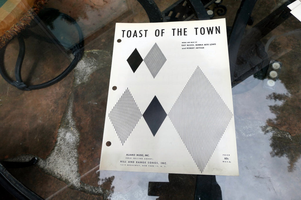 Toast of the town ray bloch lewis r. arthur 1954 sheet music