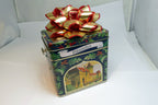 Lambertz Cookie Tin Music Box Germany Burg Vom Hallertor  5" works Christmas toy