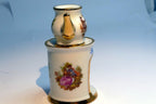 Miniature Limoges France Porcelain Tea Pot Pitcher Candle Warmer  Bonne Nuit
