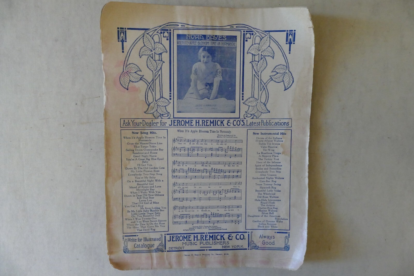 Sailing Down The Chesapeake Bay, 1913, by Jean C. Havez and George Botsford