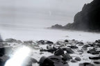 Big sur california 11x14" black & white picture photo beach surf ocean unsigned