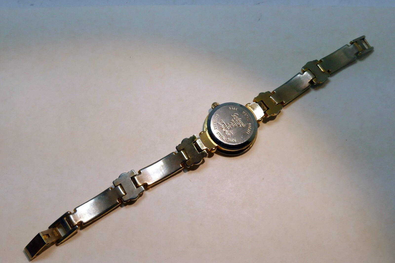 Galaxie by Elgin Cocktail Fashion Gold Tone Dress Quartz Ladies W1124
