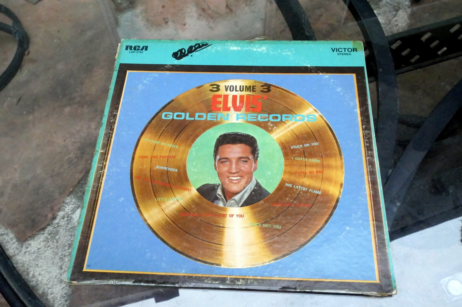1962 Elvis Presley Golden Records Volume 3 RCA LSP-2765 - ALBUM ART COVER ONLY