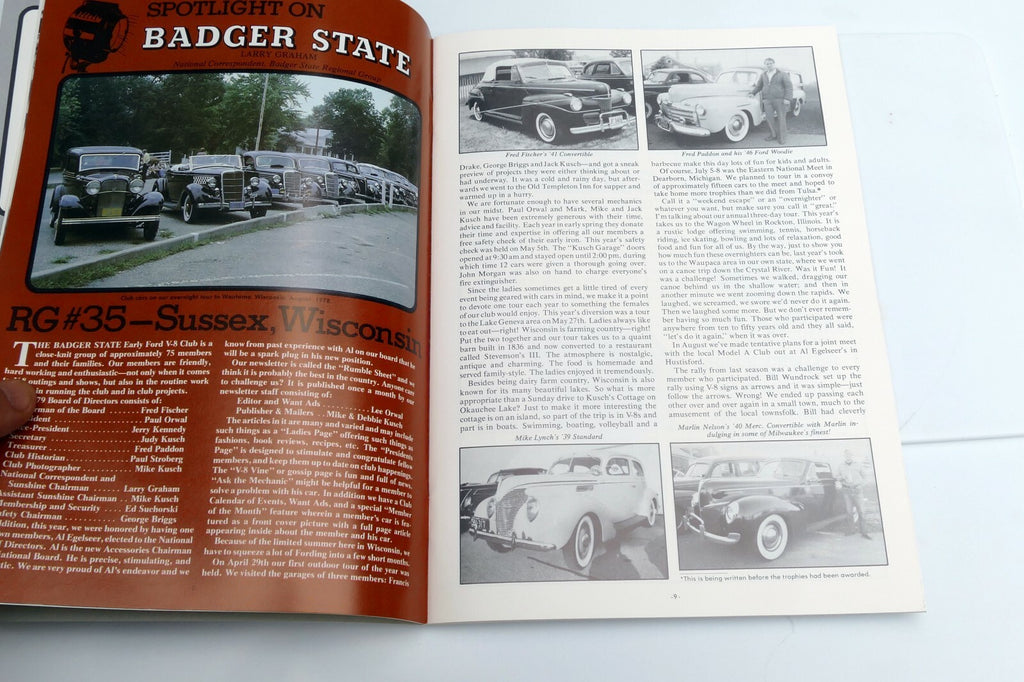 V8 Times Ford V-8 Enthusiasts Magazine July/August 1979 Woodie Fisher's '41 conv