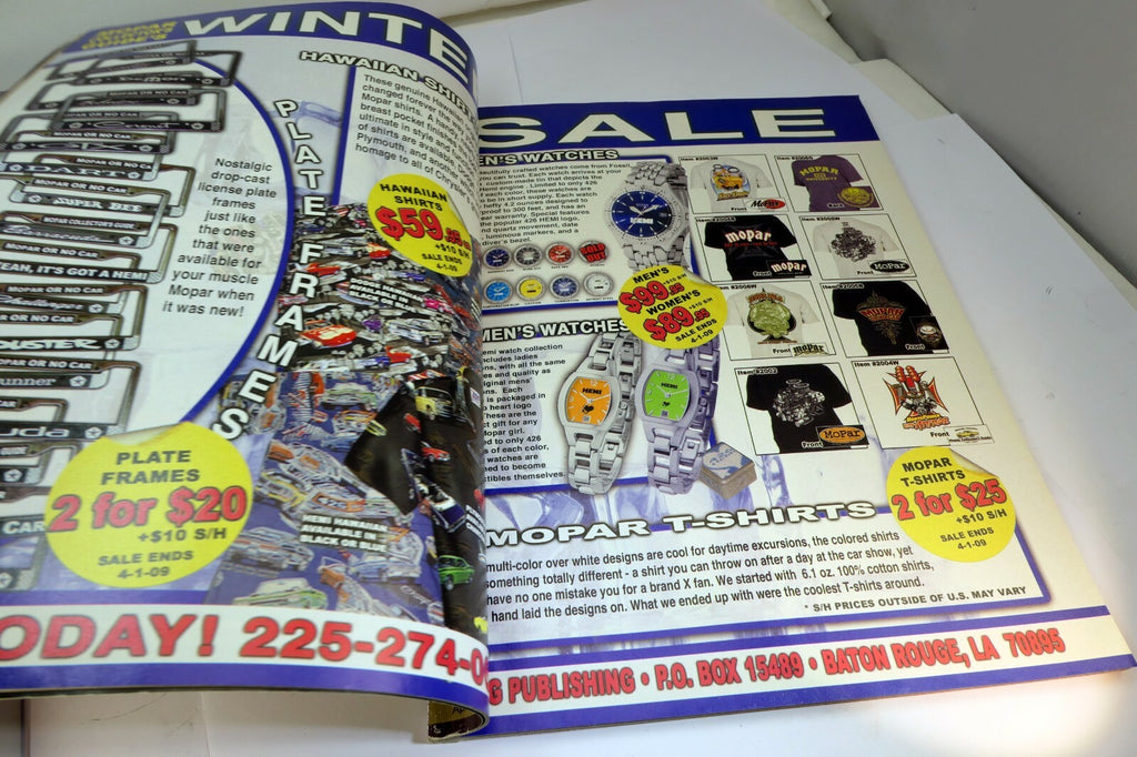 MOPAR Collector's GUIDE Magazine  Show Planner April 2009 Hemi  '71 Cuda