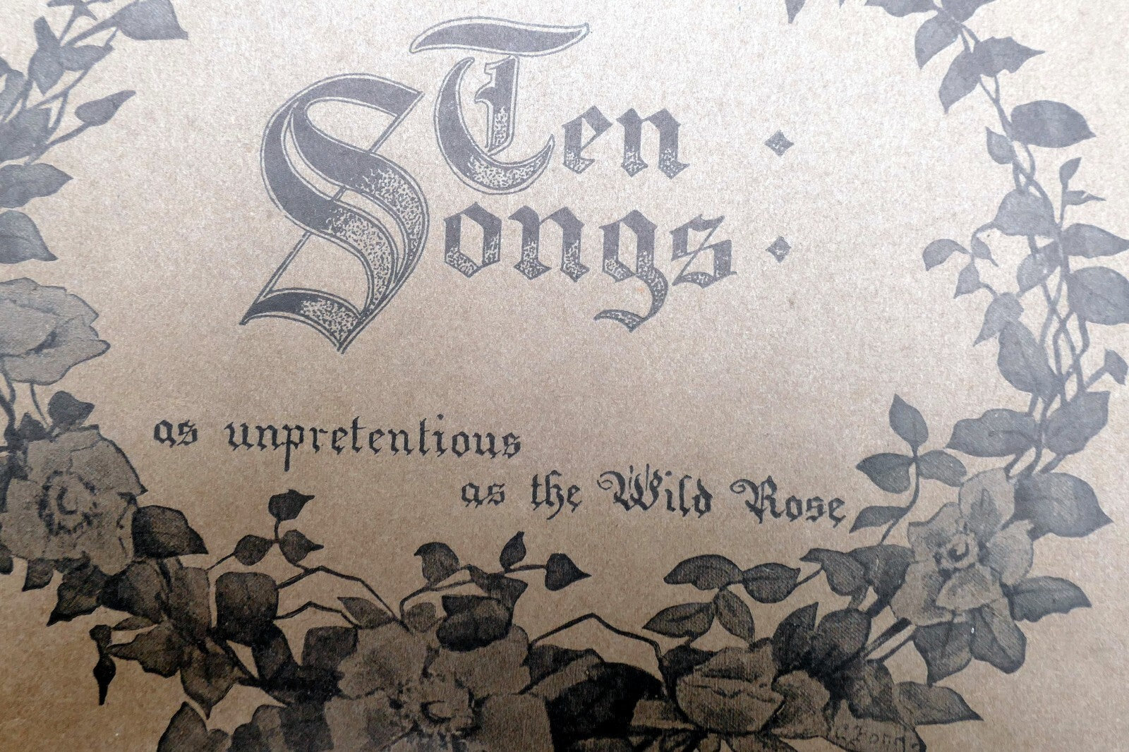 Carrie jacobs bond   ten songs as unpretentious as the wild rose sheet music 1897