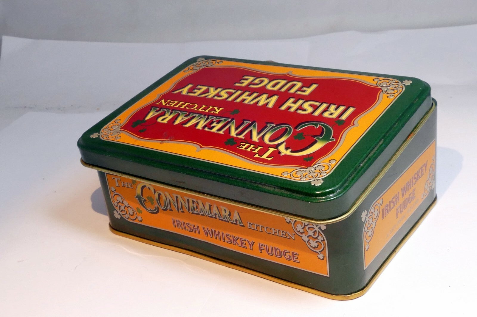 Empty Tin Box The Connemara Kitchen Irish Whiskey Fudge 5.5X4X2" Ireland 