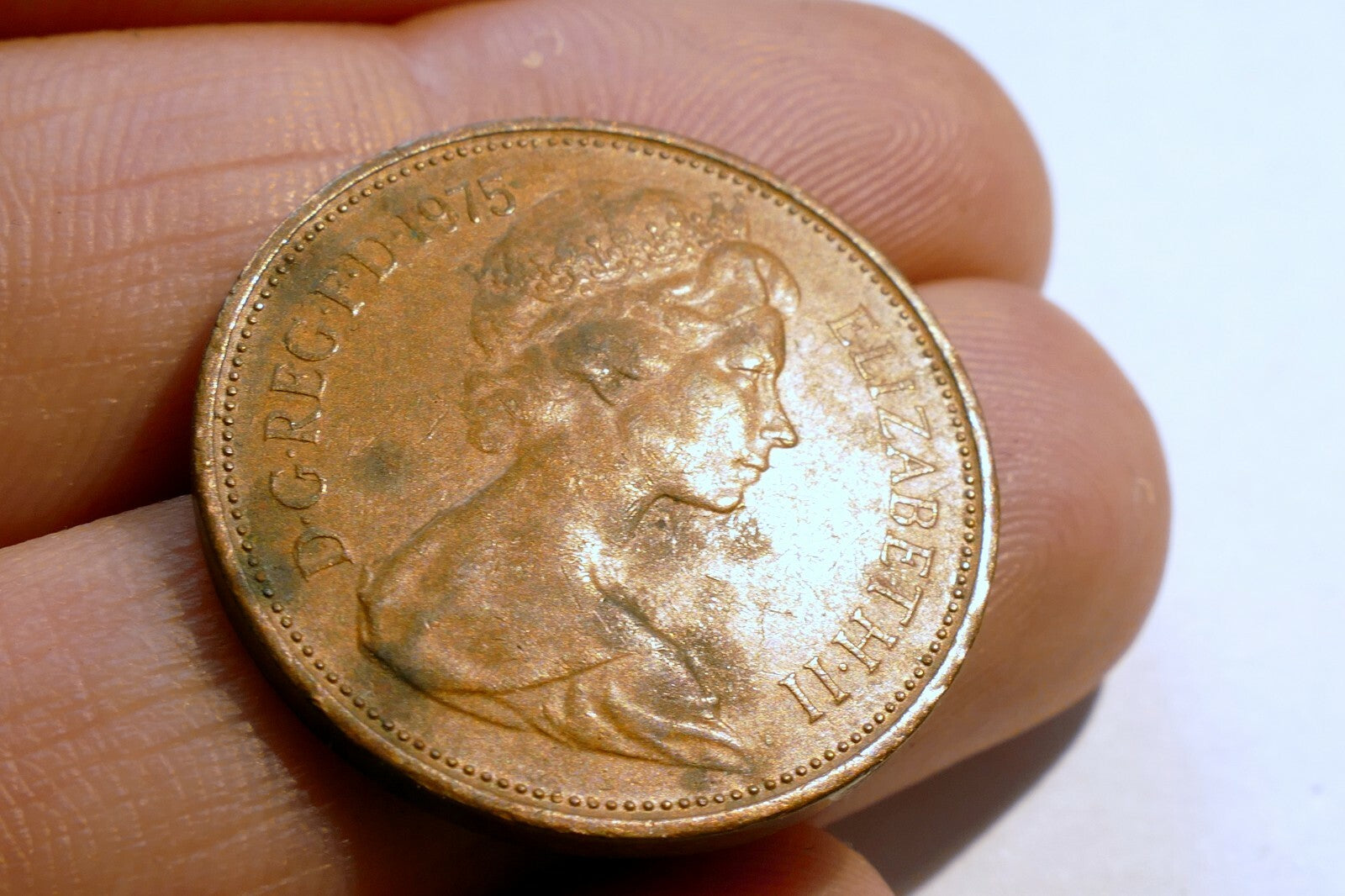 New 2 Pence Coin Elizabeth II 1975 GREAT BRITAIN Two PENCE UK