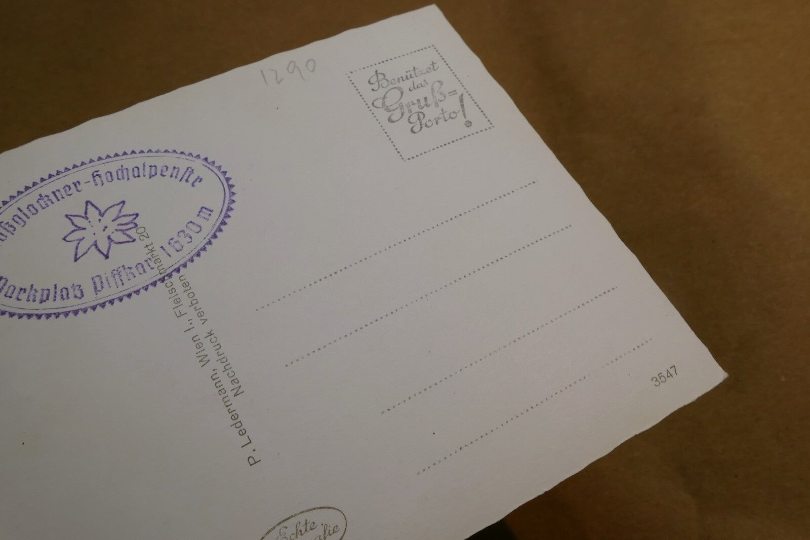 Grossglockner  alakar Alpine Road postcard Austria - unposted