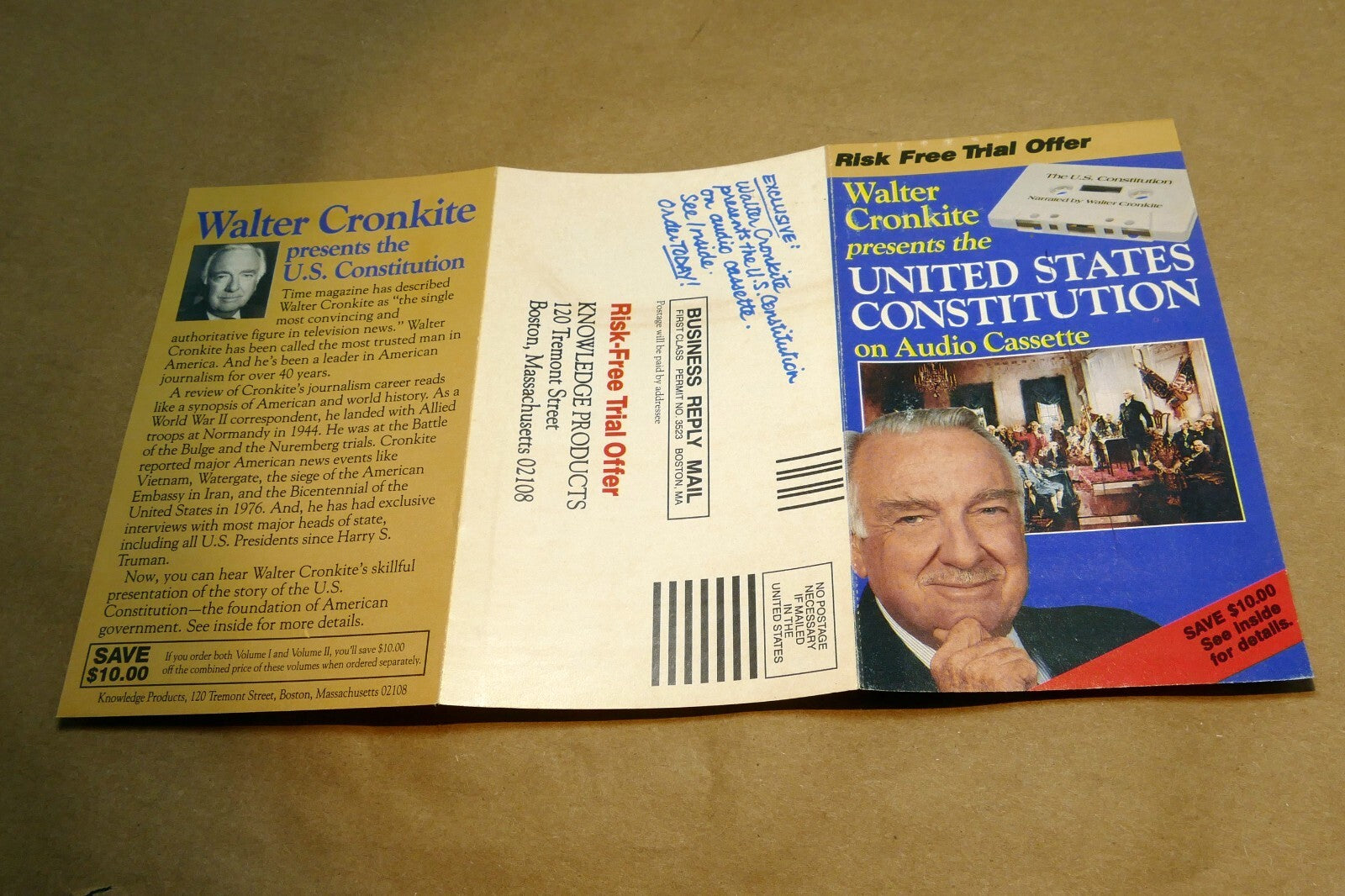 Cronkite Walter United States Constitution Add Magazine Postcard order