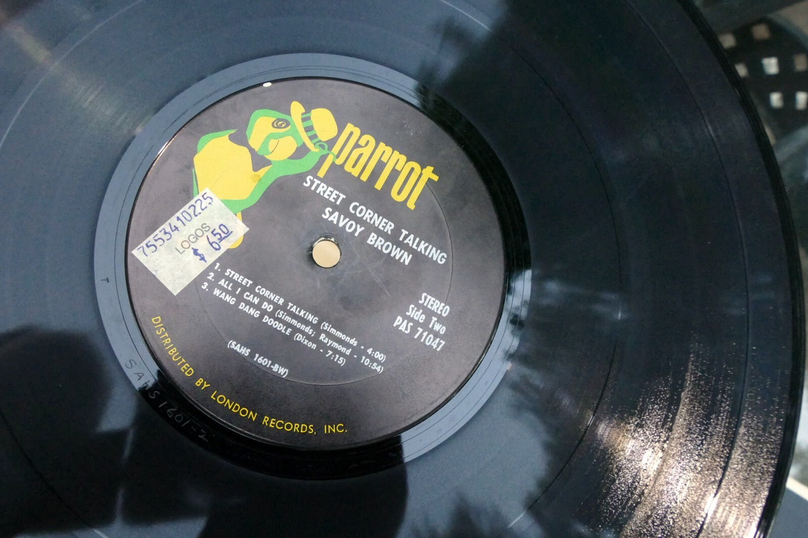 Savoy Brown Street Corner Talking USA 12” Vinyl Parrot – PAS-71047 SAHS-1600-TH