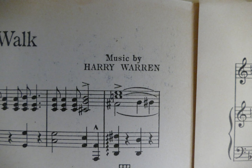 Wob-A-Ly Walk 1928 by Harry Warren and Bud Green, Shapiro, Bernstein and Co.