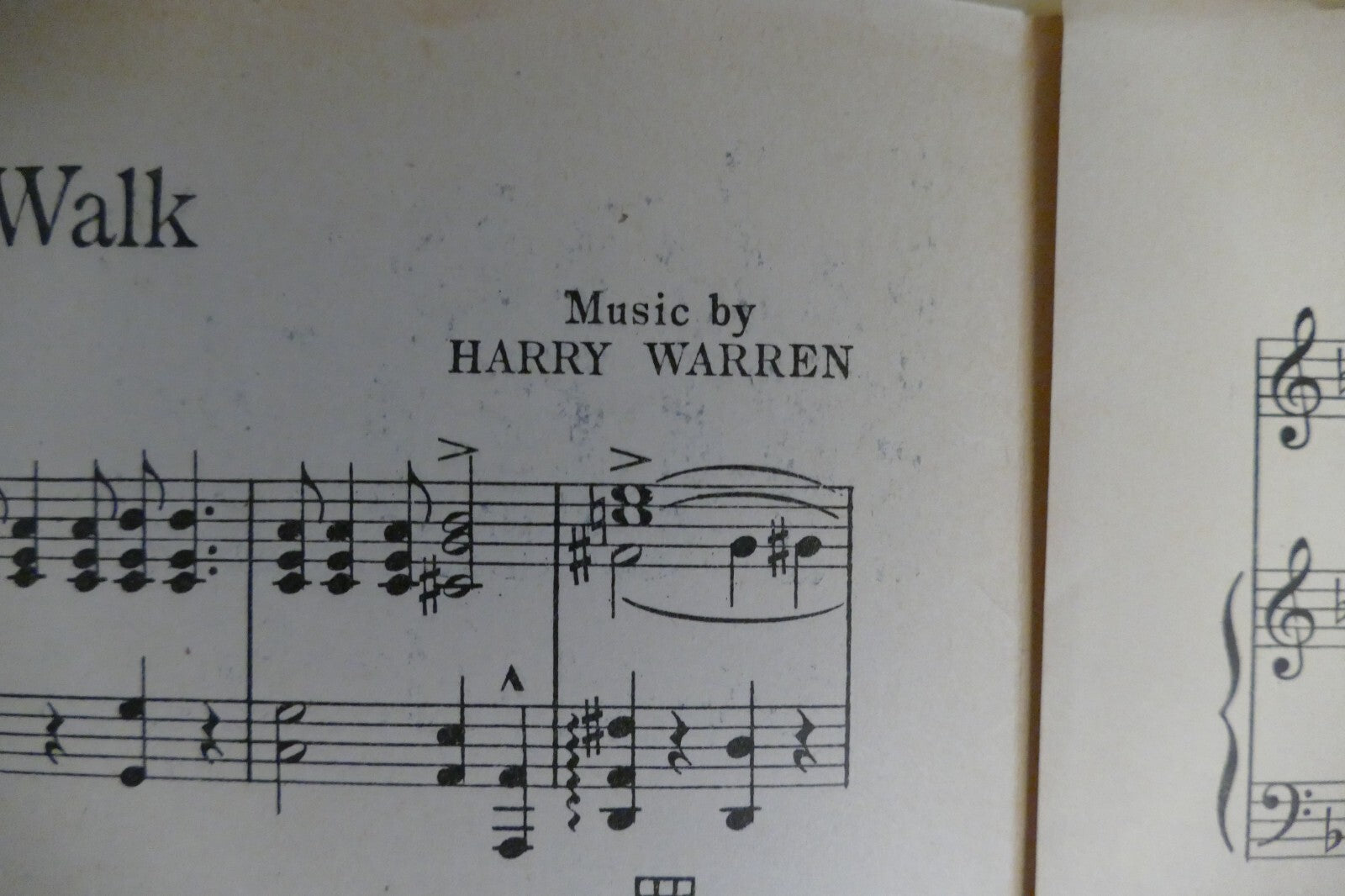 Wob-A-Ly Walk 1928 by Harry Warren and Bud Green, Shapiro, Bernstein and Co.