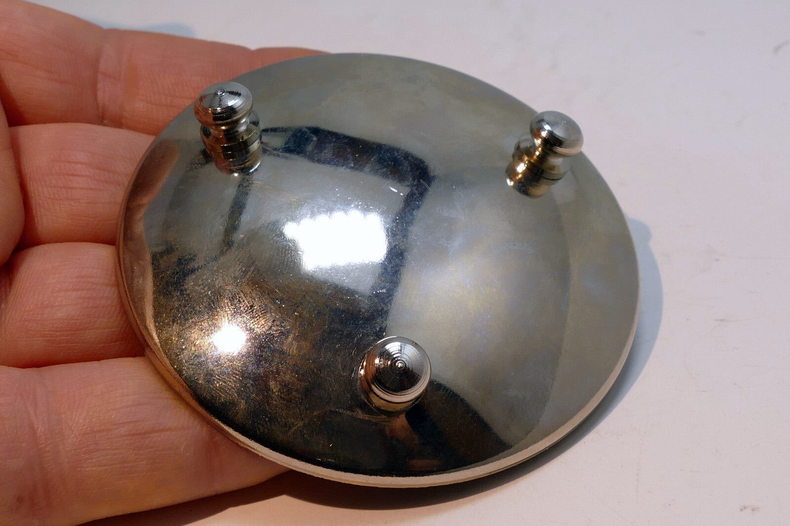 Damascene Black and 24K Gold Footed Decorative Dish Toledo - 7cm floral
