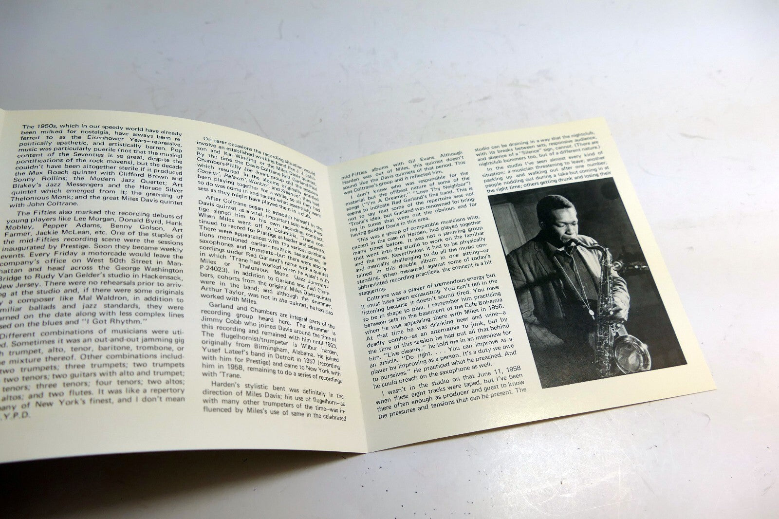 INLAY Cover ART Only NO Case, or CD included - John Coltrane Stardust Session