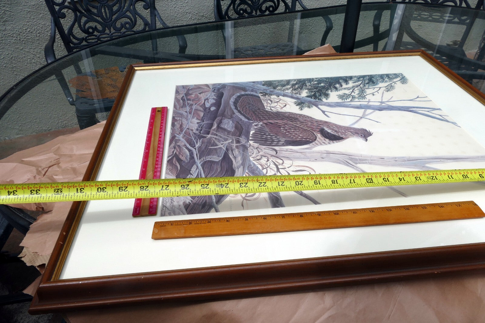 John A Ruthven Signed Numbered Limited Edition Print "Ruffed Grouse" 18X24