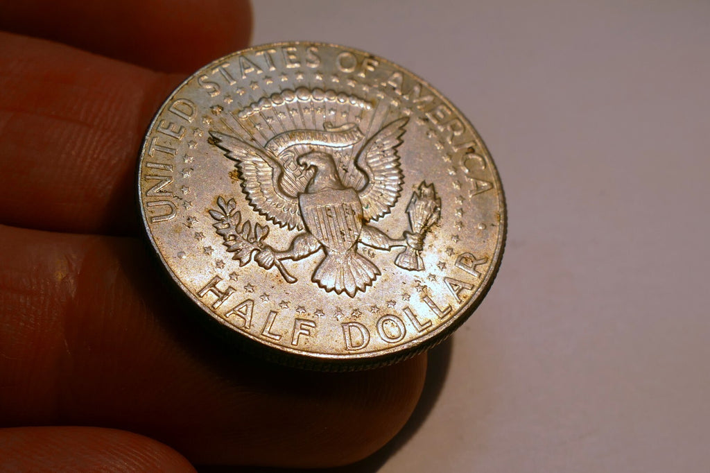 1969 - D Kennedy  half dollar coin US 40 % SILVER 60 % Copper